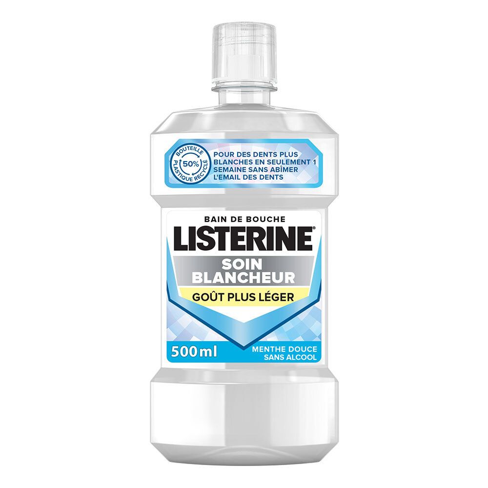 LISTERINE Mundwasser Pflege Weißer Geschmack Leichterer Geschmack