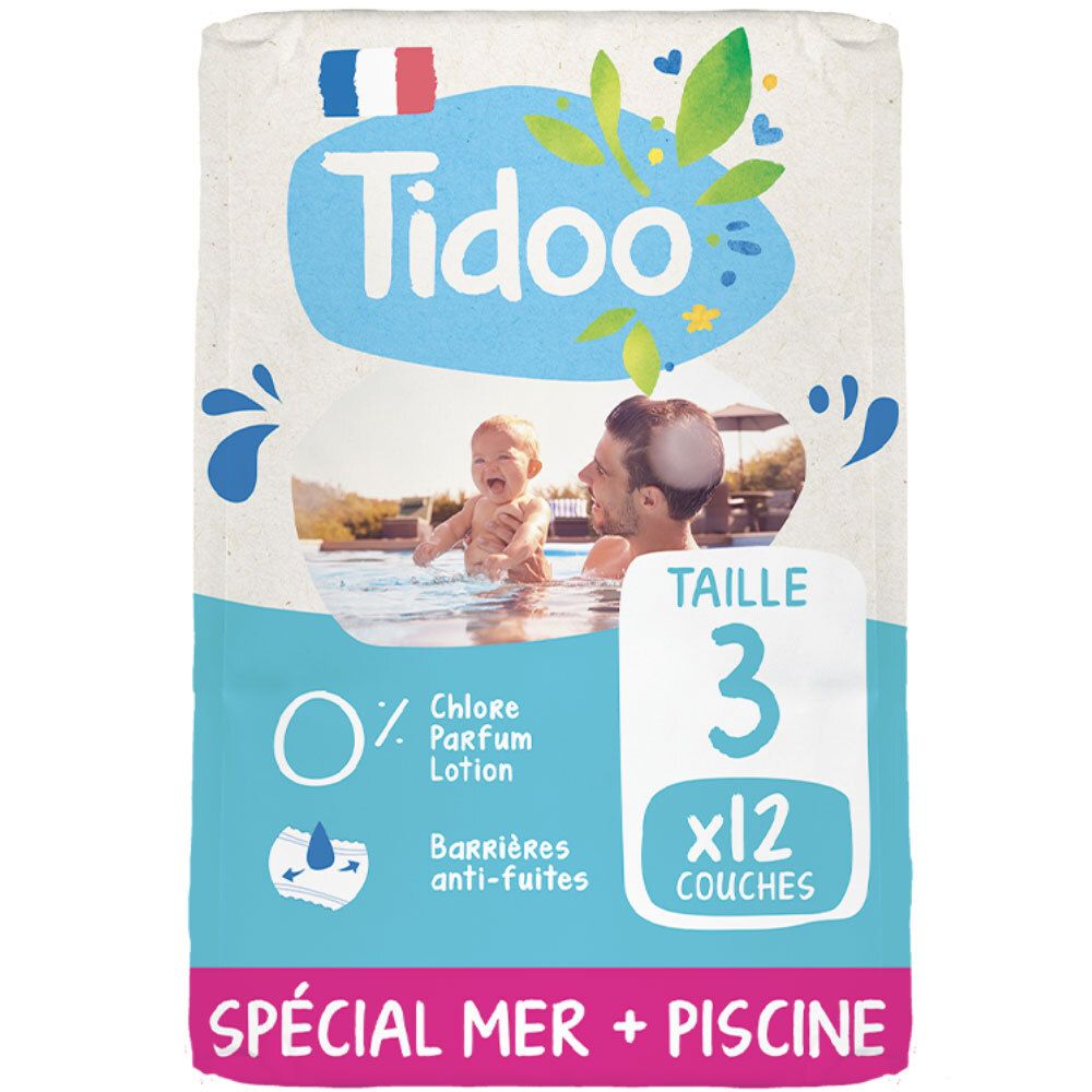 Tidoo Schwimmwindeln Größe 3, 12 Stück.