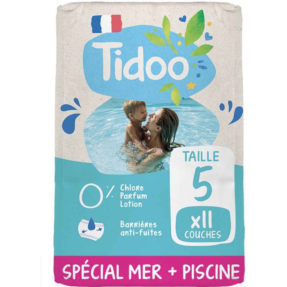 Culottes de bain Tidoo Taille 5, 12 pièces. Spécial Mer + Piscine.