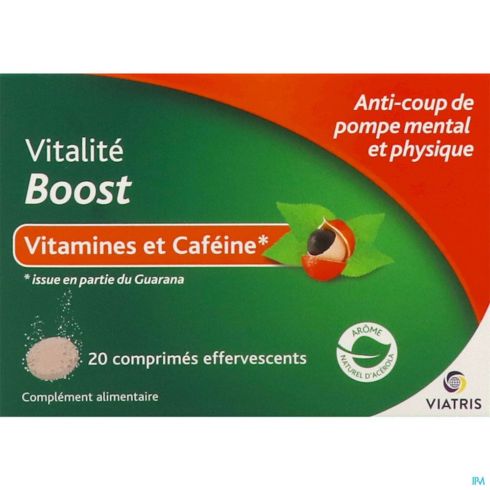 VIATRIS VITALITÉ BOOST - Comprimé effervescent, complément alimentaire à base de vitamines