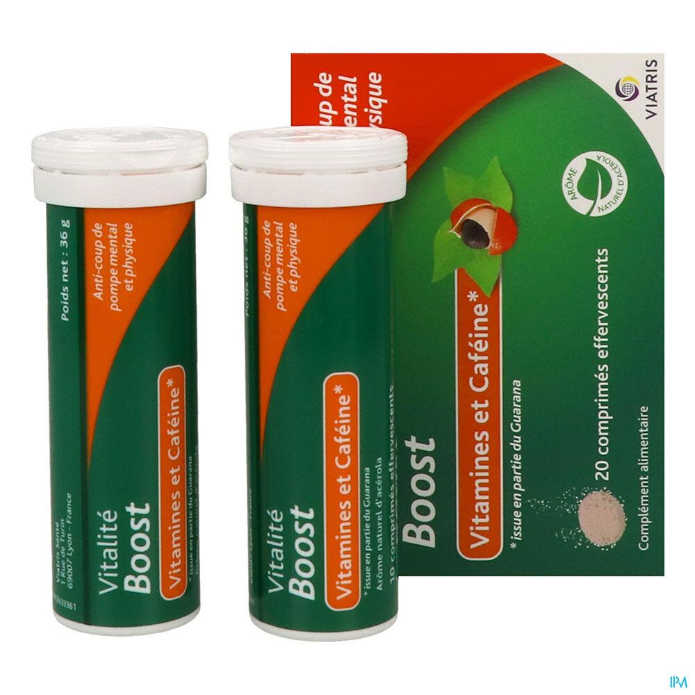 VIATRIS VITALITÉ BOOST - Comprimé effervescent, complément alimentaire à base de vitamines