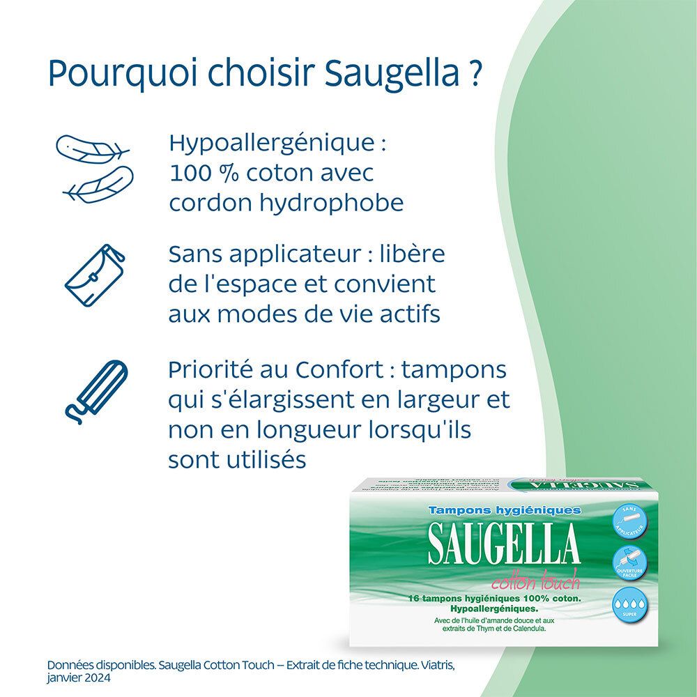 SAUGELLA Cotton Touch Tampons Super