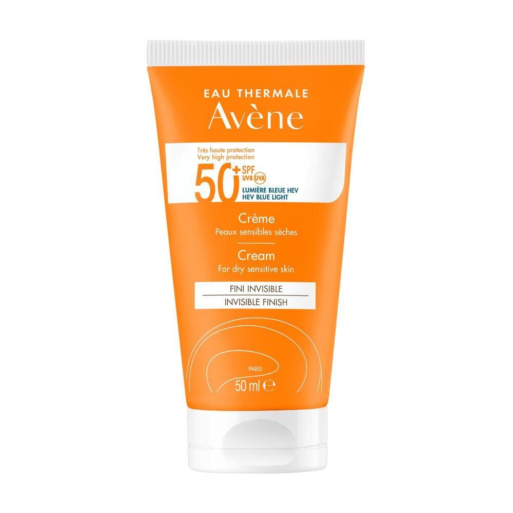 Avène Solaire - Crème SPF50+ UVB UVA Lumière Bleue HEV