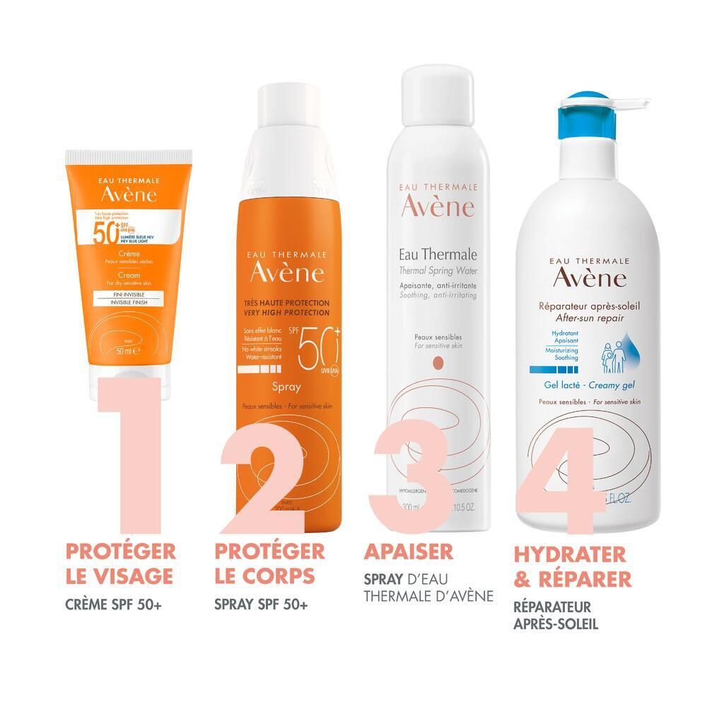 Avène Solaire - Crème SPF50+ UVB UVA Lumière Bleue HEV