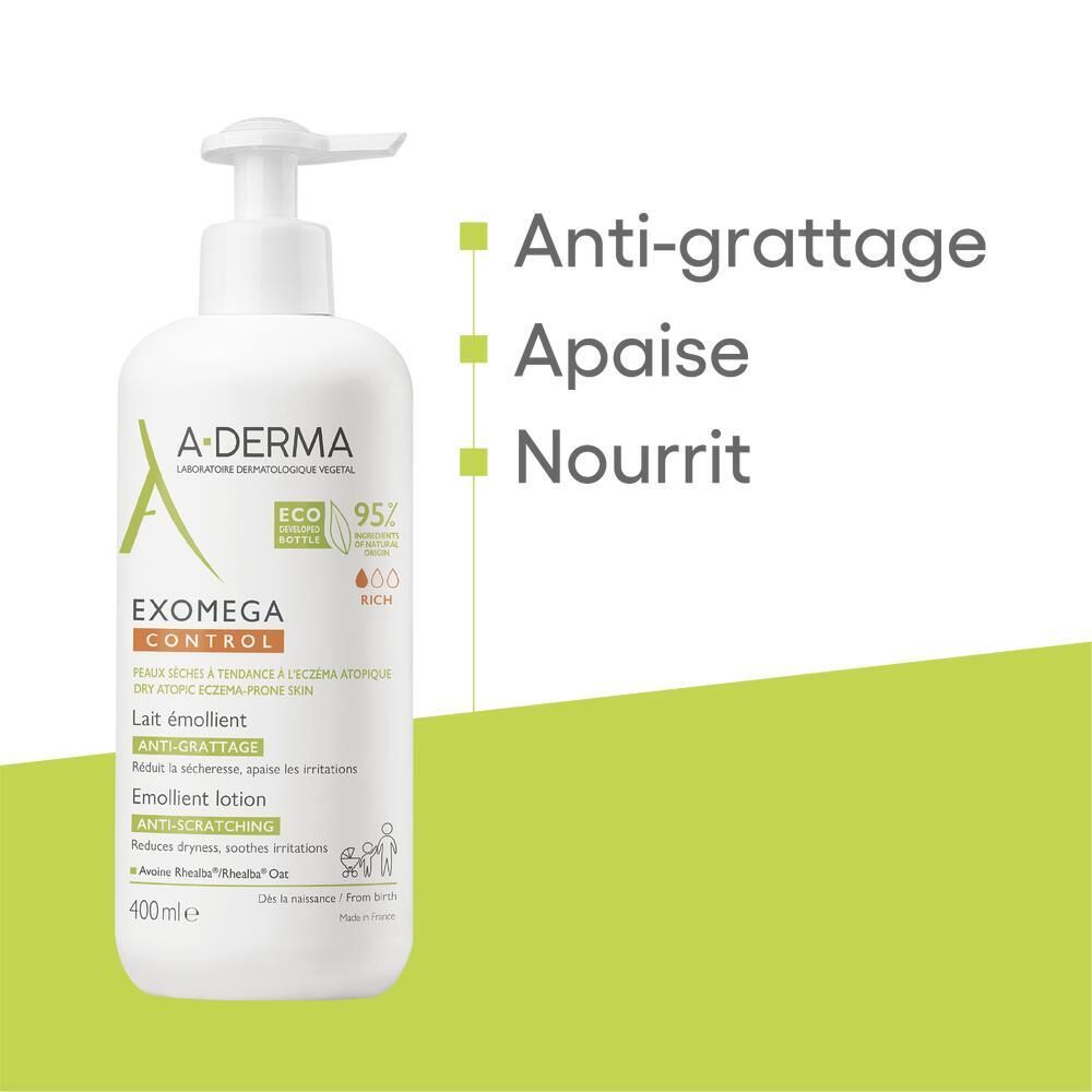 A-DERMA EXOMEGA CONTROL Lait émollient anti-grattage