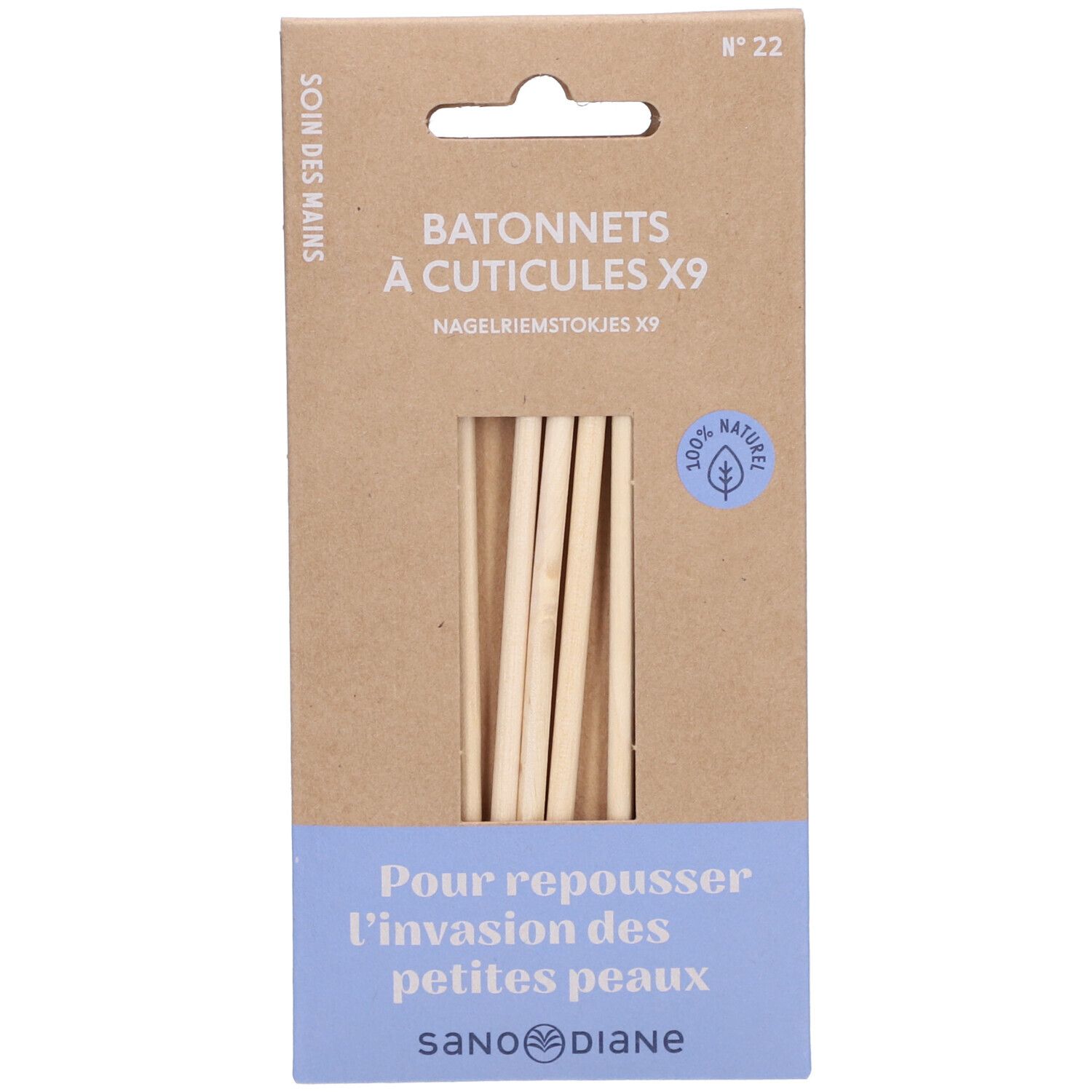 Sanodiane Bâtonnets à cuticules bois exotique