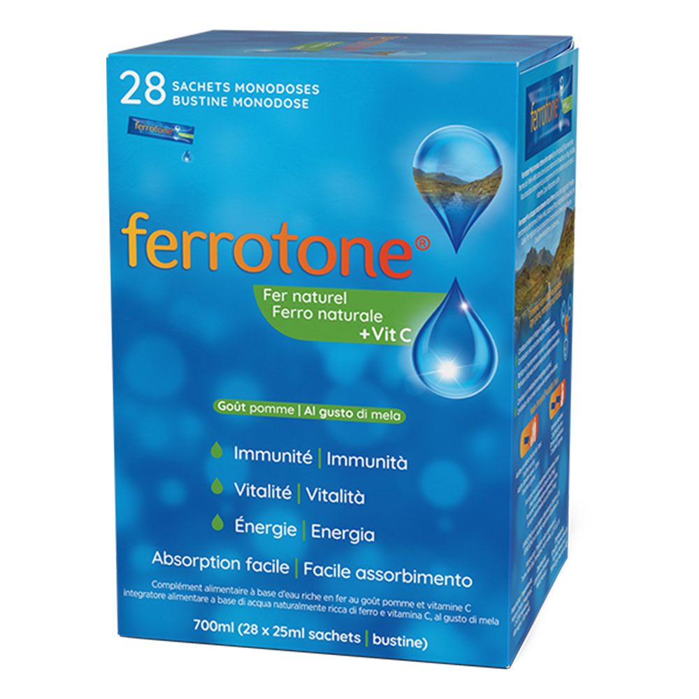 Ferrotone® + Vitamine C au goût pomme