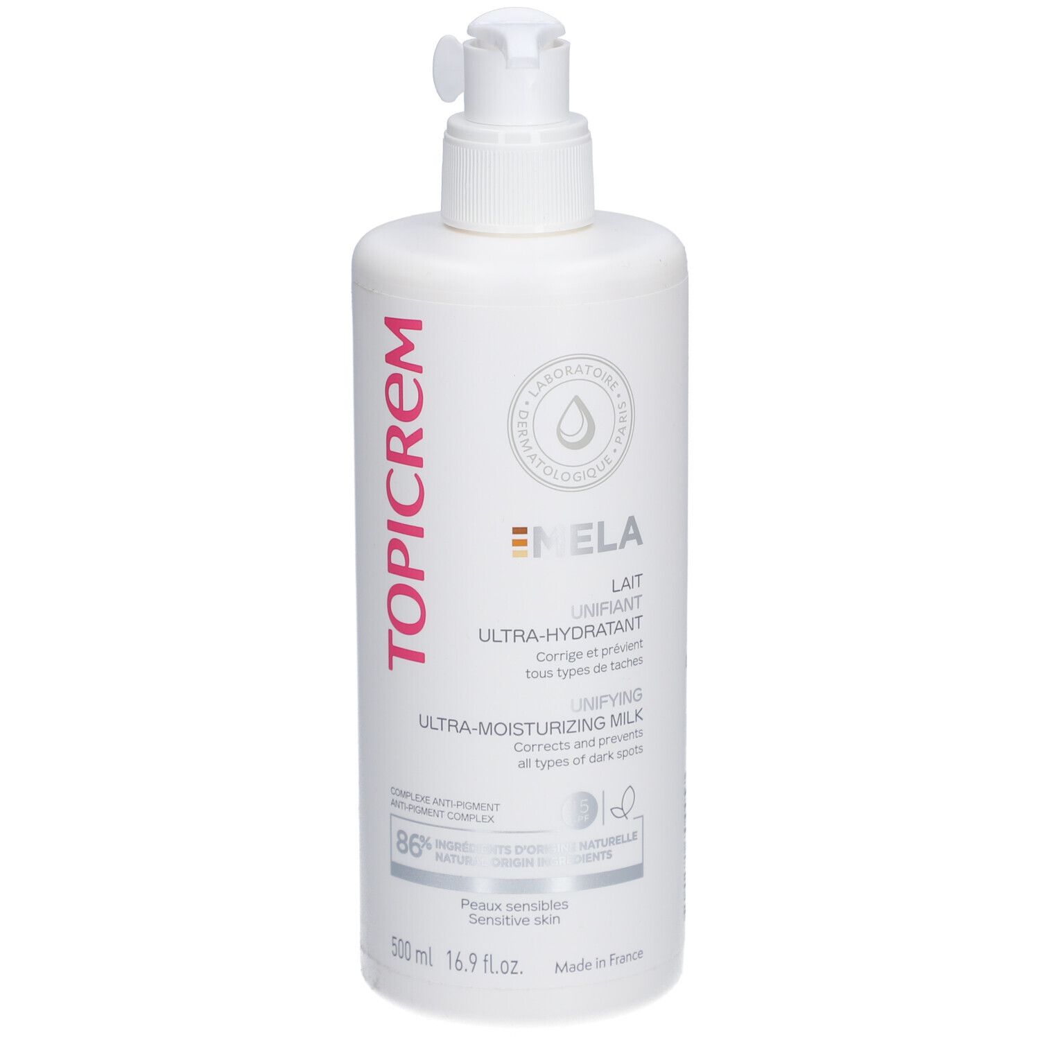 TOPICREM MELA Lait Unifiant Ultra-Hydratant SPF 15
