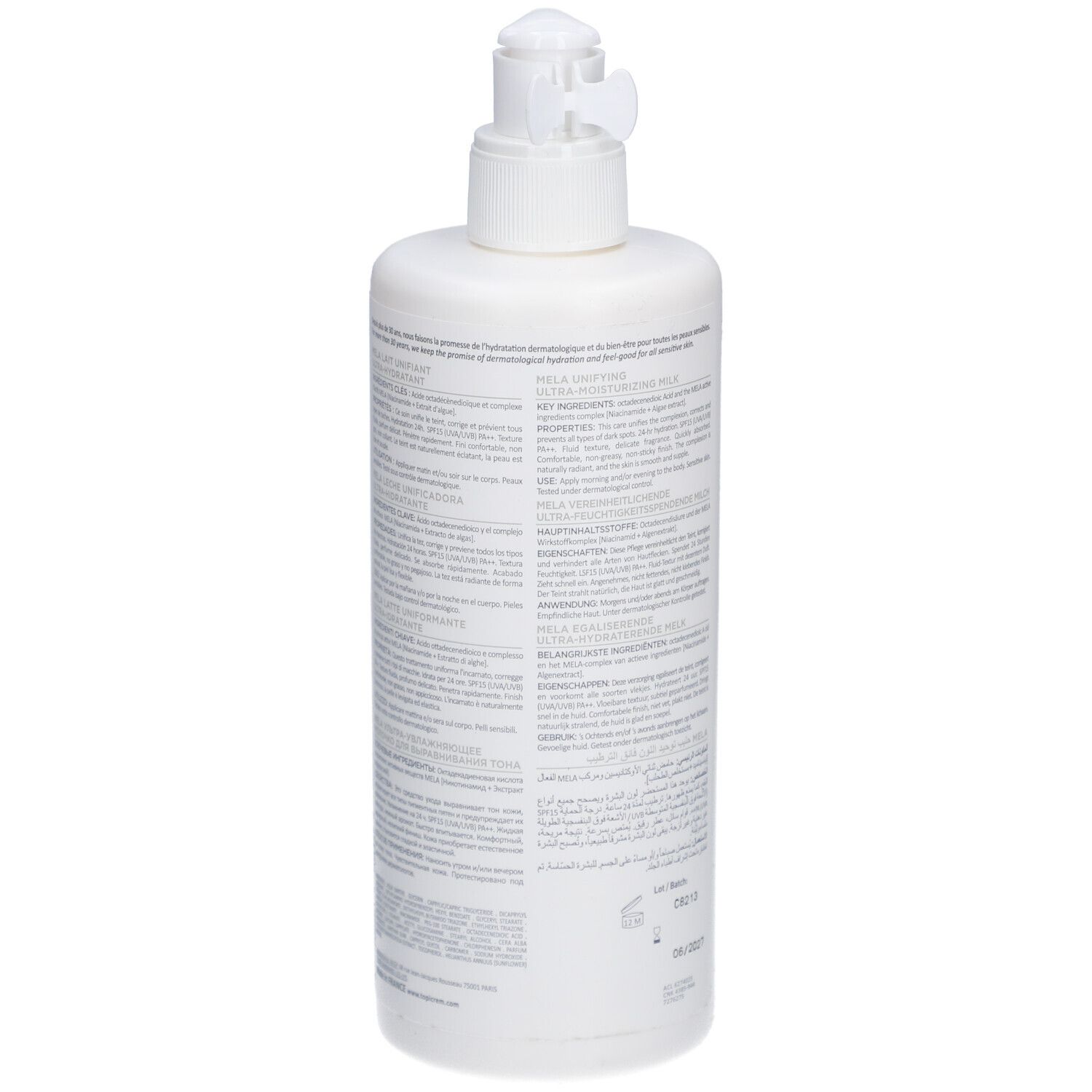TOPICREM MELA Lait Unifiant Ultra-Hydratant SPF 15