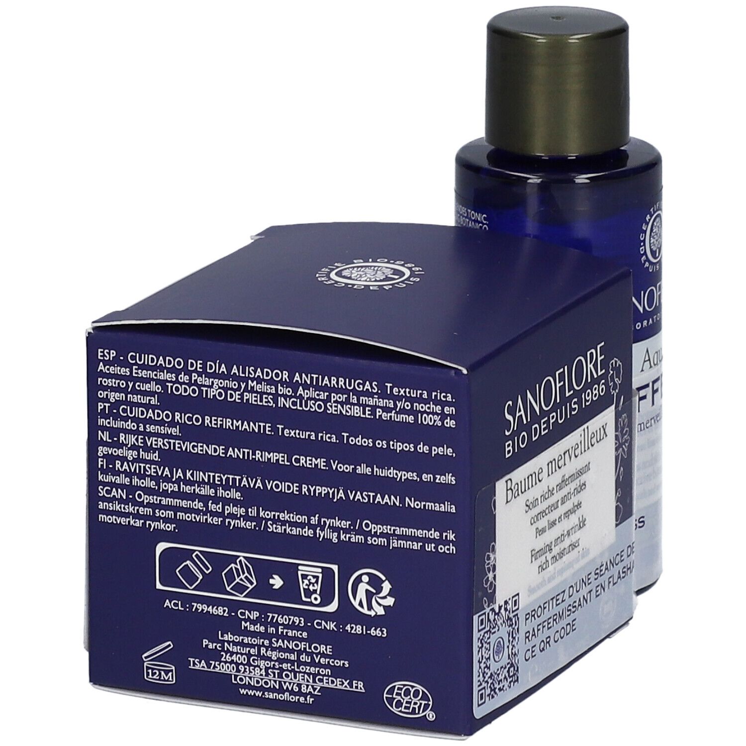 SANOFLORE Baume Merveilleux + Mini Aqua Merveilleuse Certifié Bio