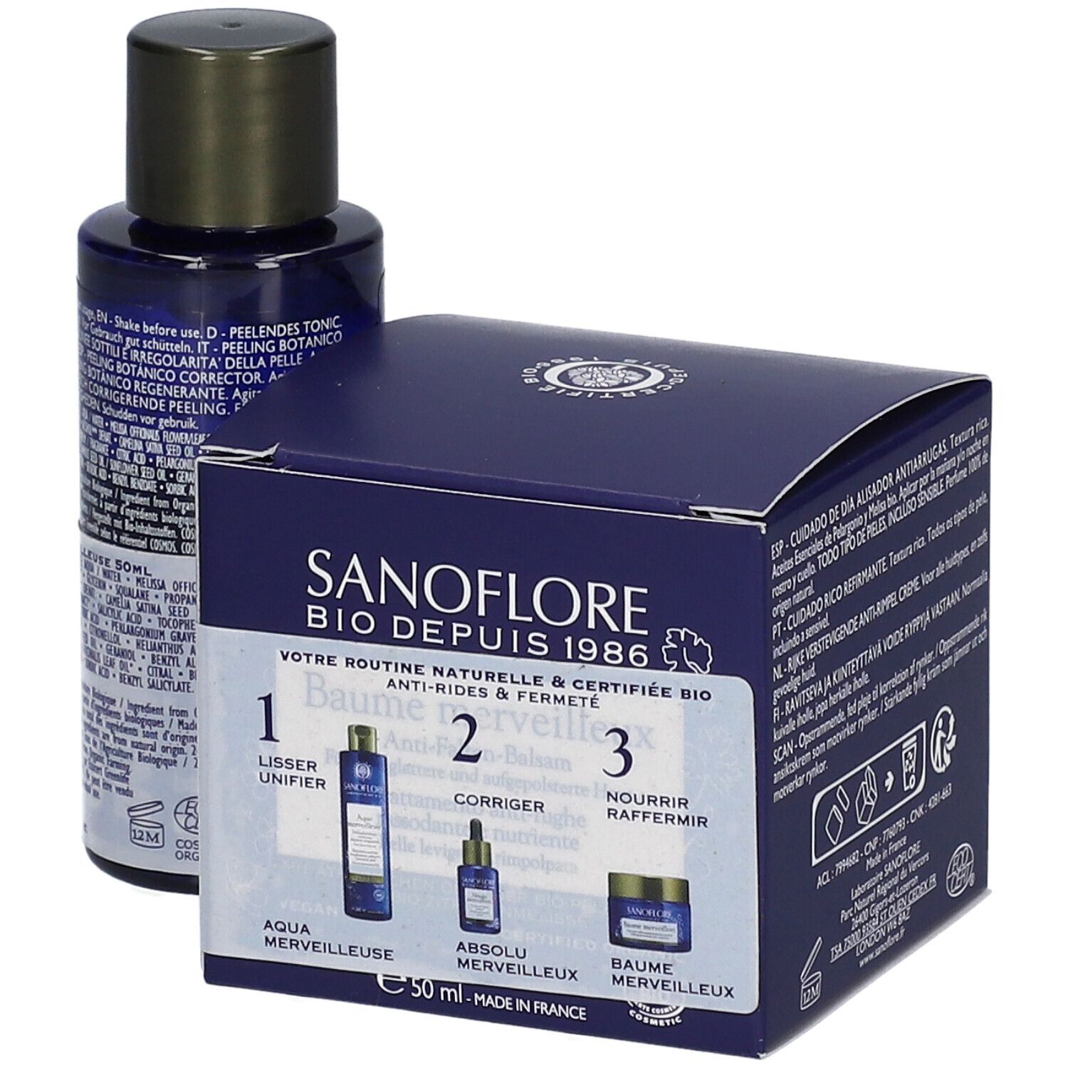 SANOFLORE Baume Merveilleux + Mini Aqua Merveilleuse Certifié Bio