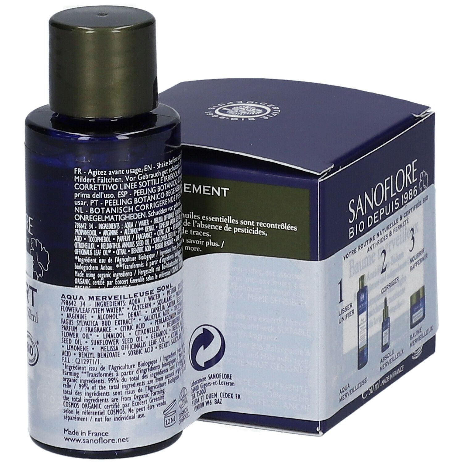 SANOFLORE Baume Merveilleux + Mini Aqua Merveilleuse Certifié Bio