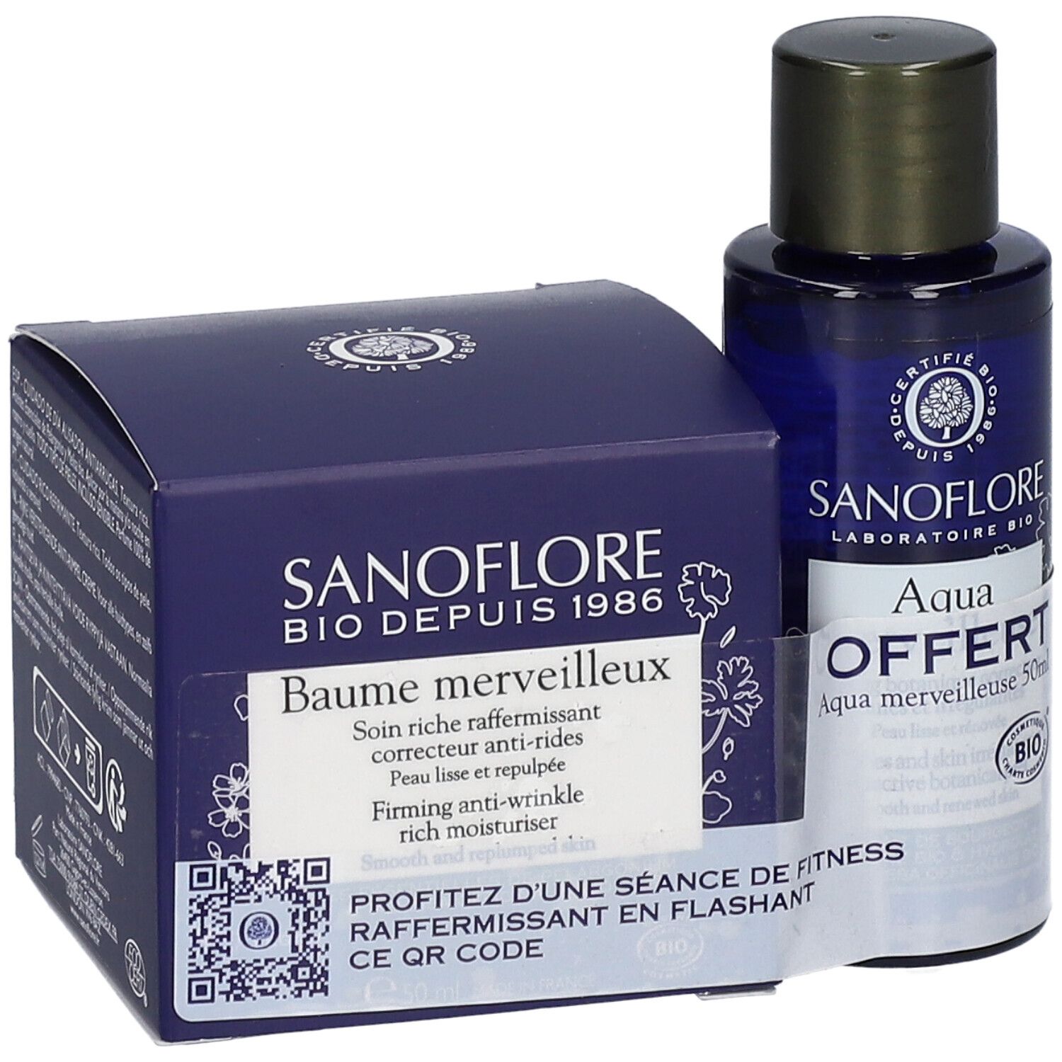 SANOFLORE Baume Merveilleux + Mini Aqua Merveilleuse Certifié Bio