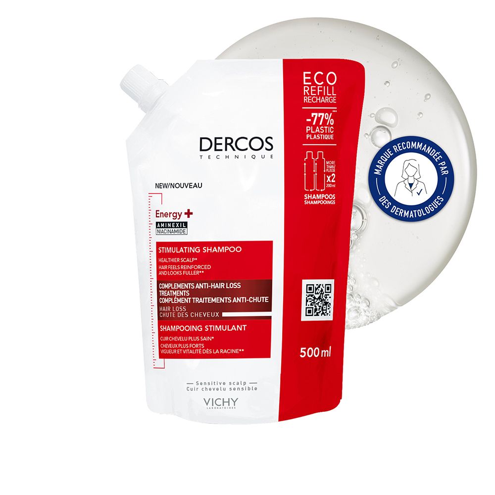 Dercos Technique Eco-recharge Shampooing Energy+ 500ML