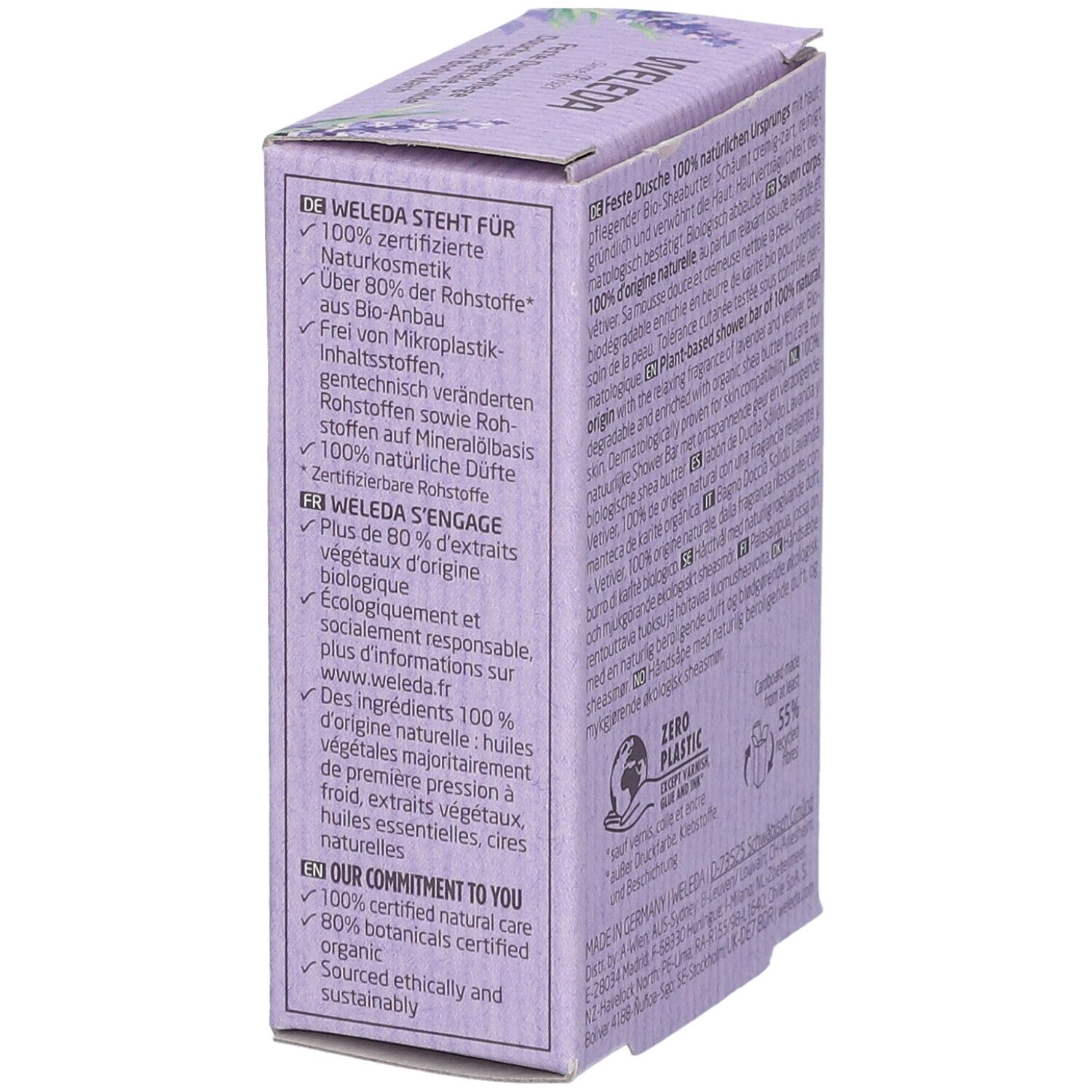 WELEDA Bio Vegetarische Dusche Solide Lavender & Vetiver