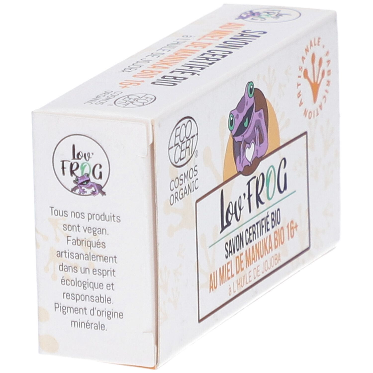 Lov'Frog Zertifizierte Bio-Seife mit Manuka Honig Bio 16+