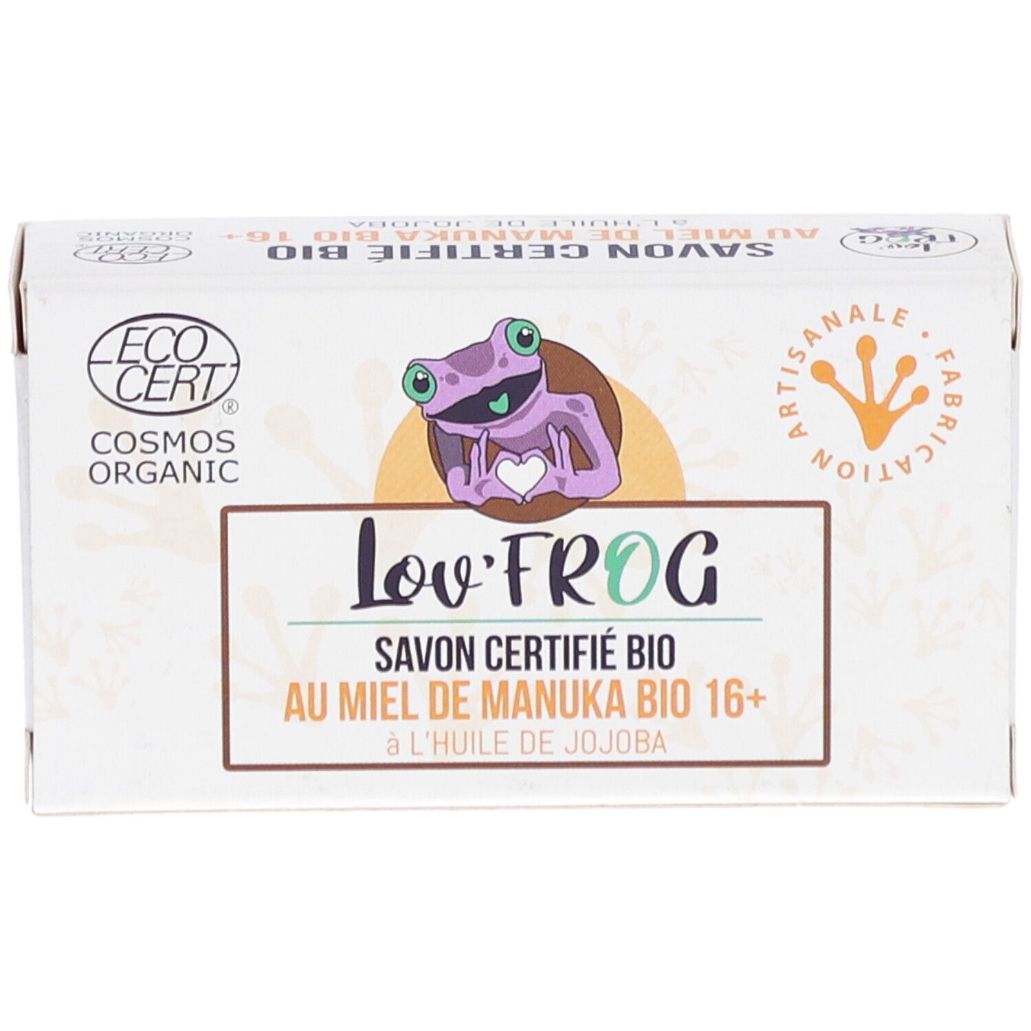 Lov'Frog Zertifizierte Bio-Seife mit Manuka Honig Bio 16+