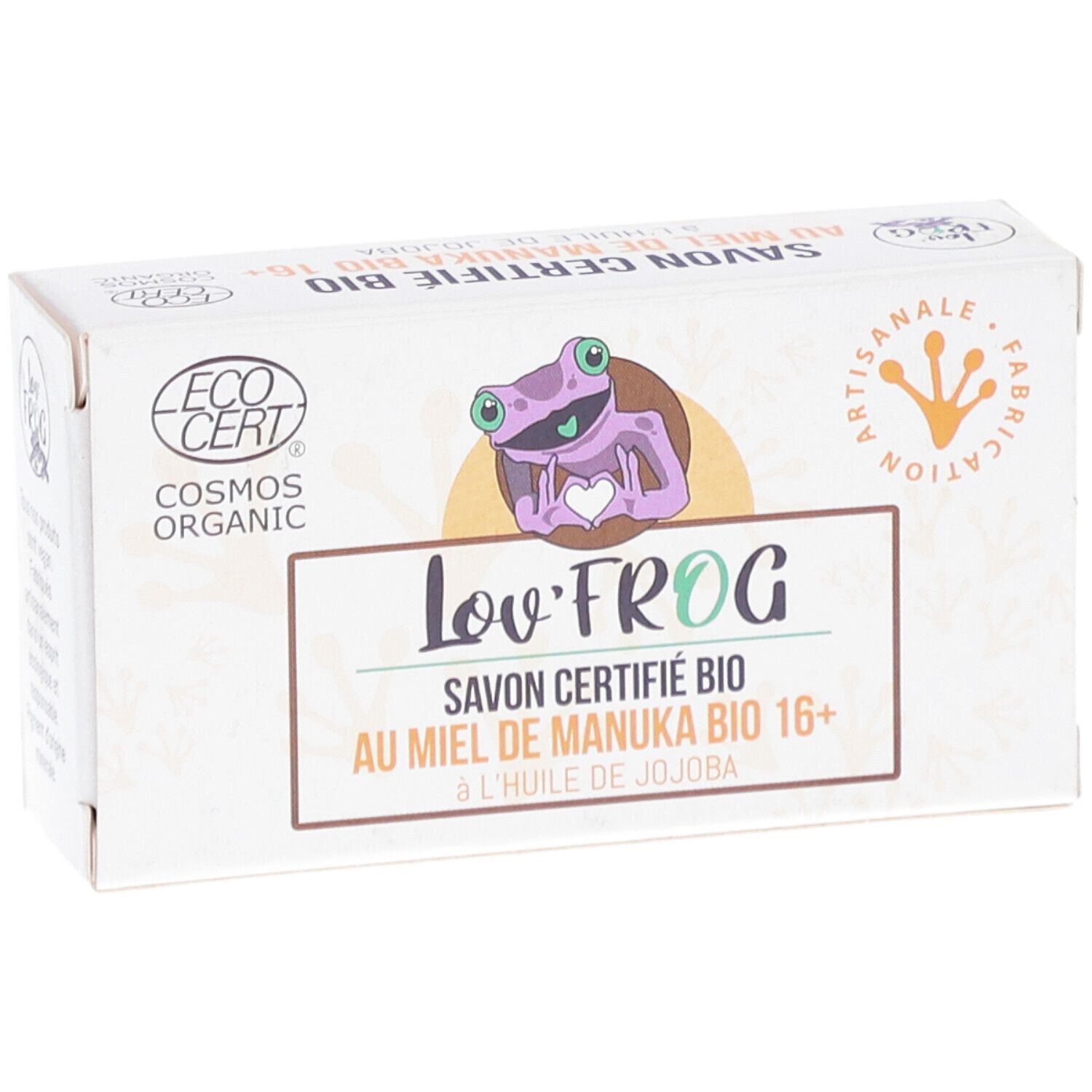 Lov'Frog Zertifizierte Bio-Seife mit Manuka Honig Bio 16+