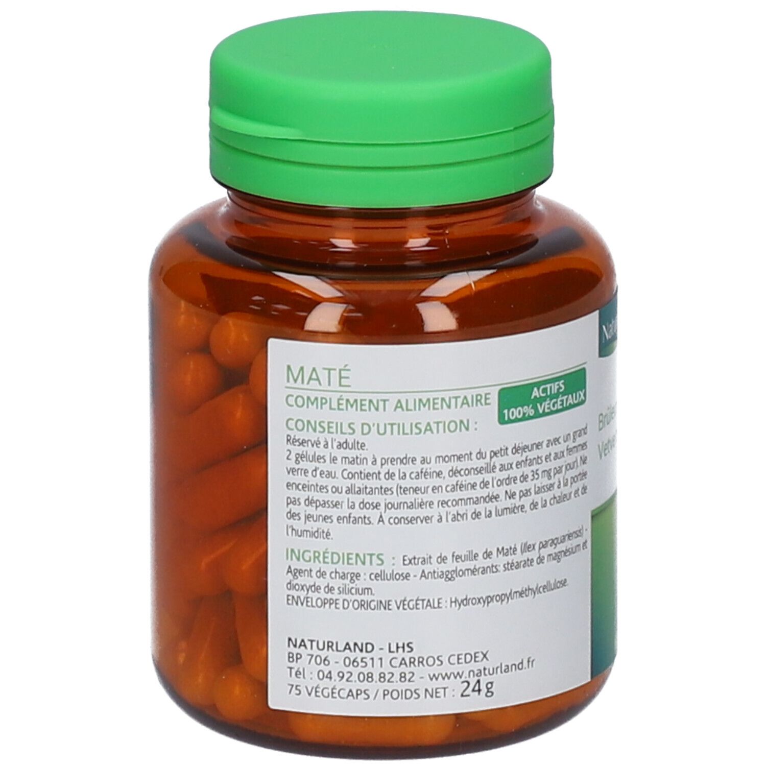 Naturland Mate Vegécaps® Fettverbrenner