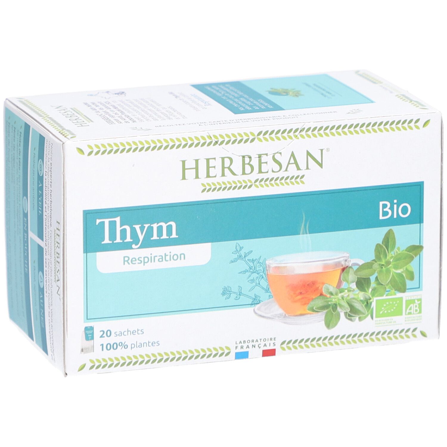 Herbesan Bio Thym Infusion Confort Respiratoire