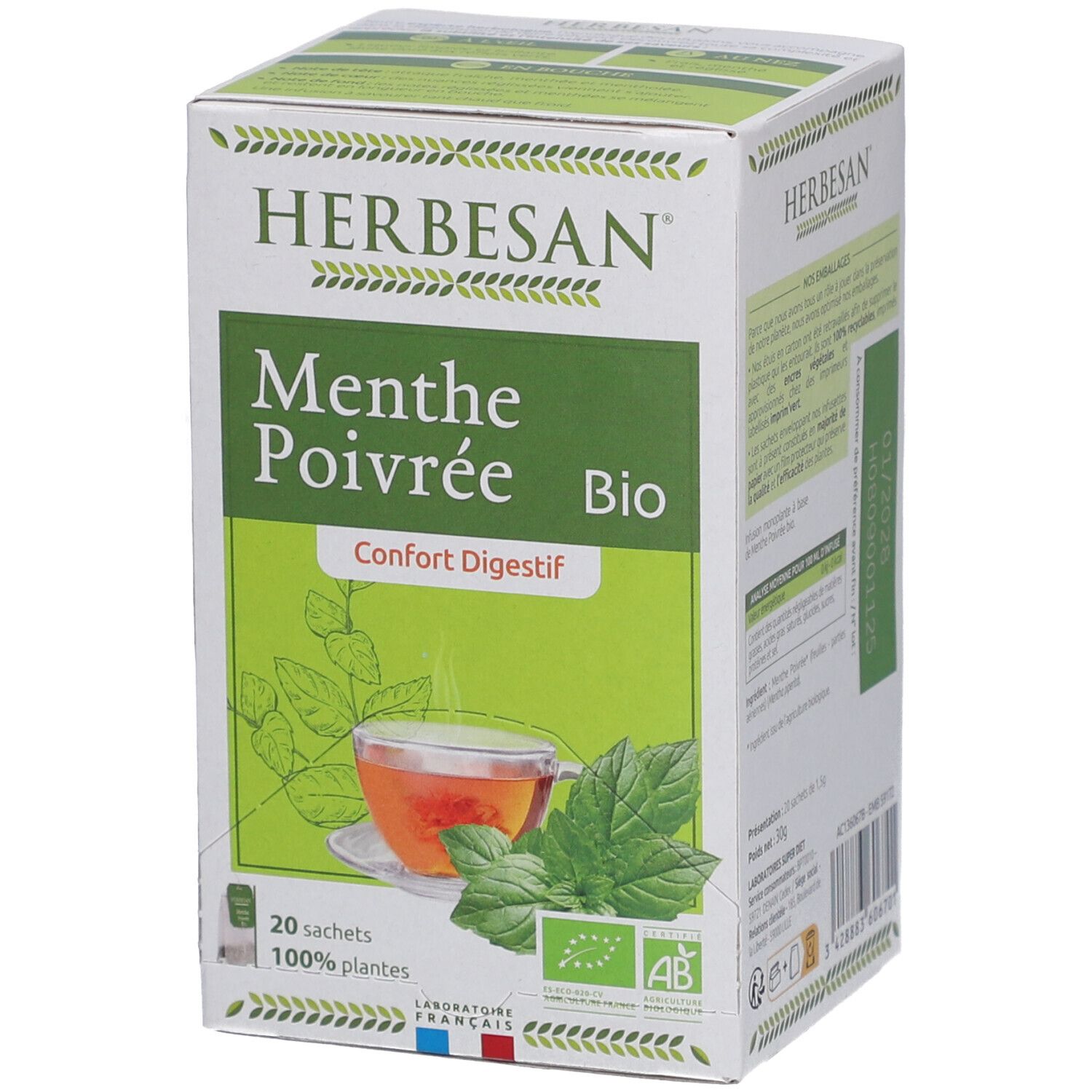 Herbesan Pfefferminz Bio - Verdauung, Wohlbefinden