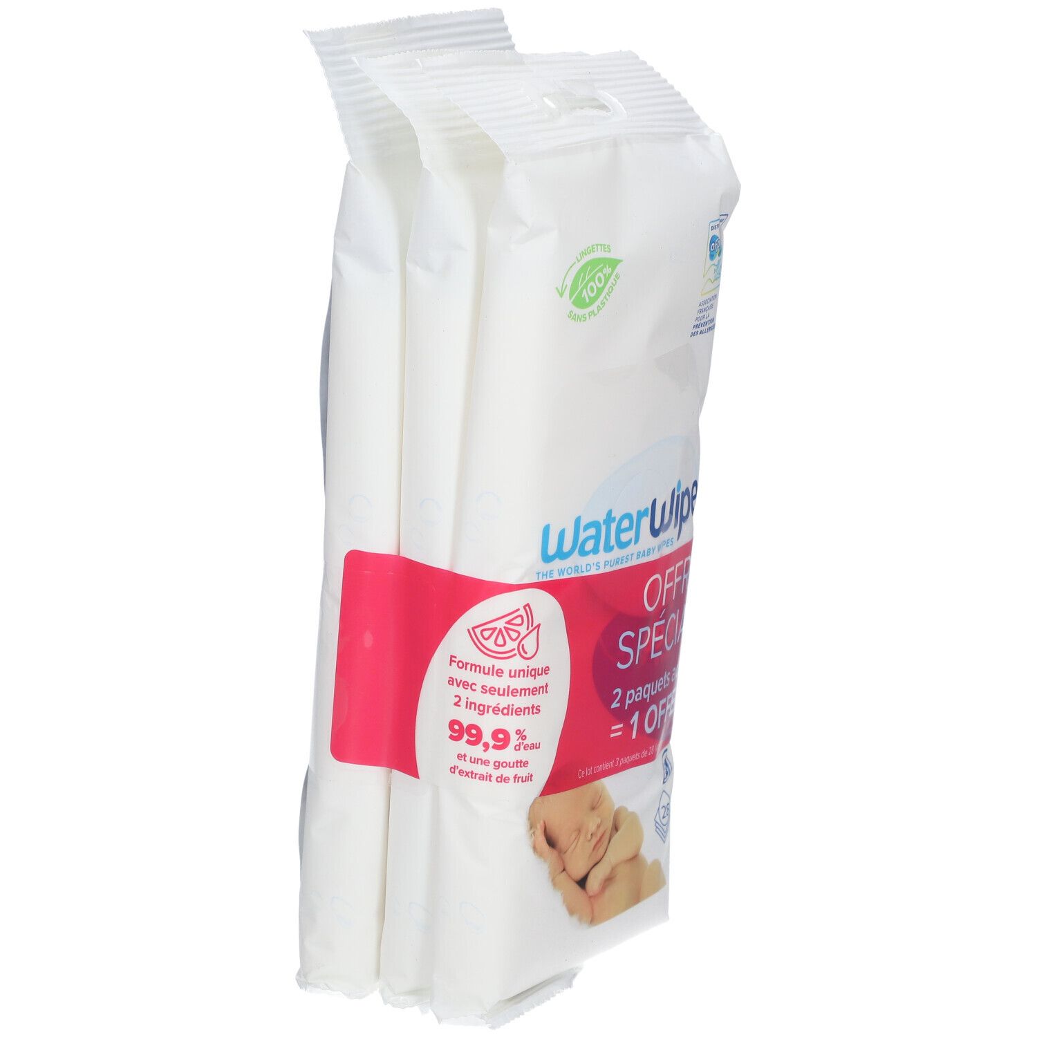 WATERWIPES Lingettes bébé