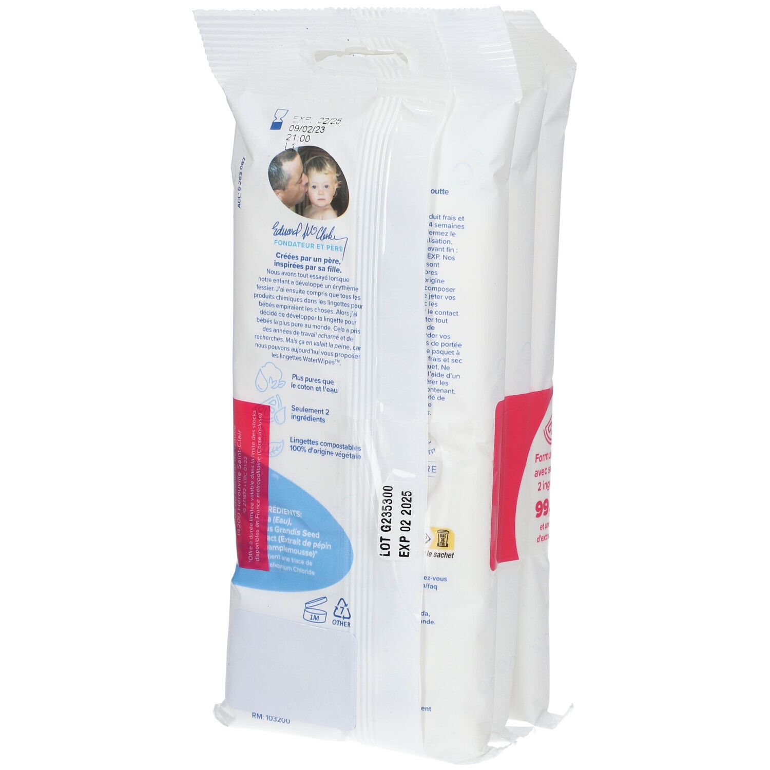 WATERWIPES Lingettes bébé