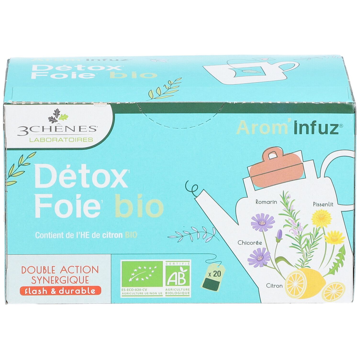 LES 3 CHÊNES Arom'Infuz® Détox Foie bio