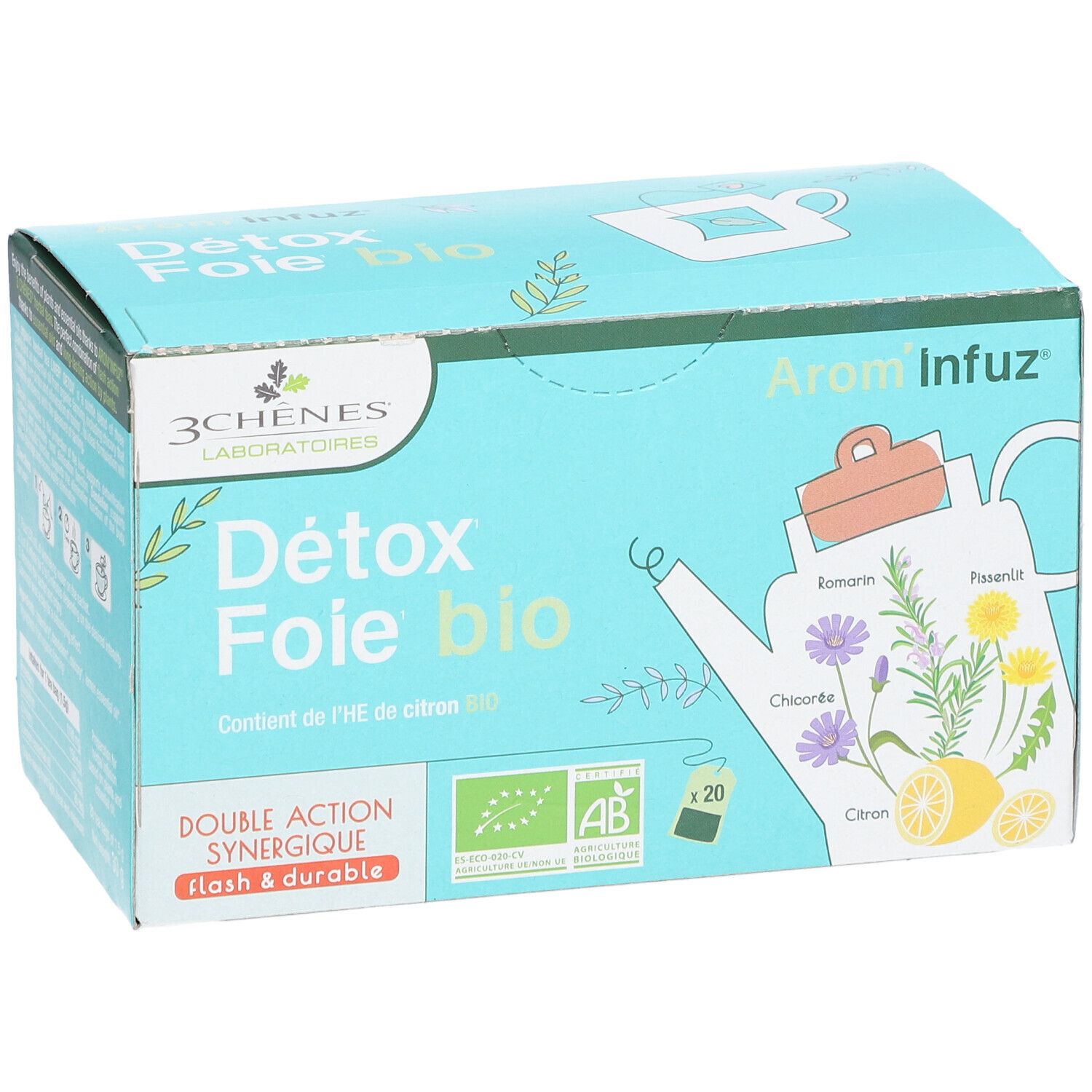 LES 3 CHÊNES Arom'Infuz® Détox Foie bio
