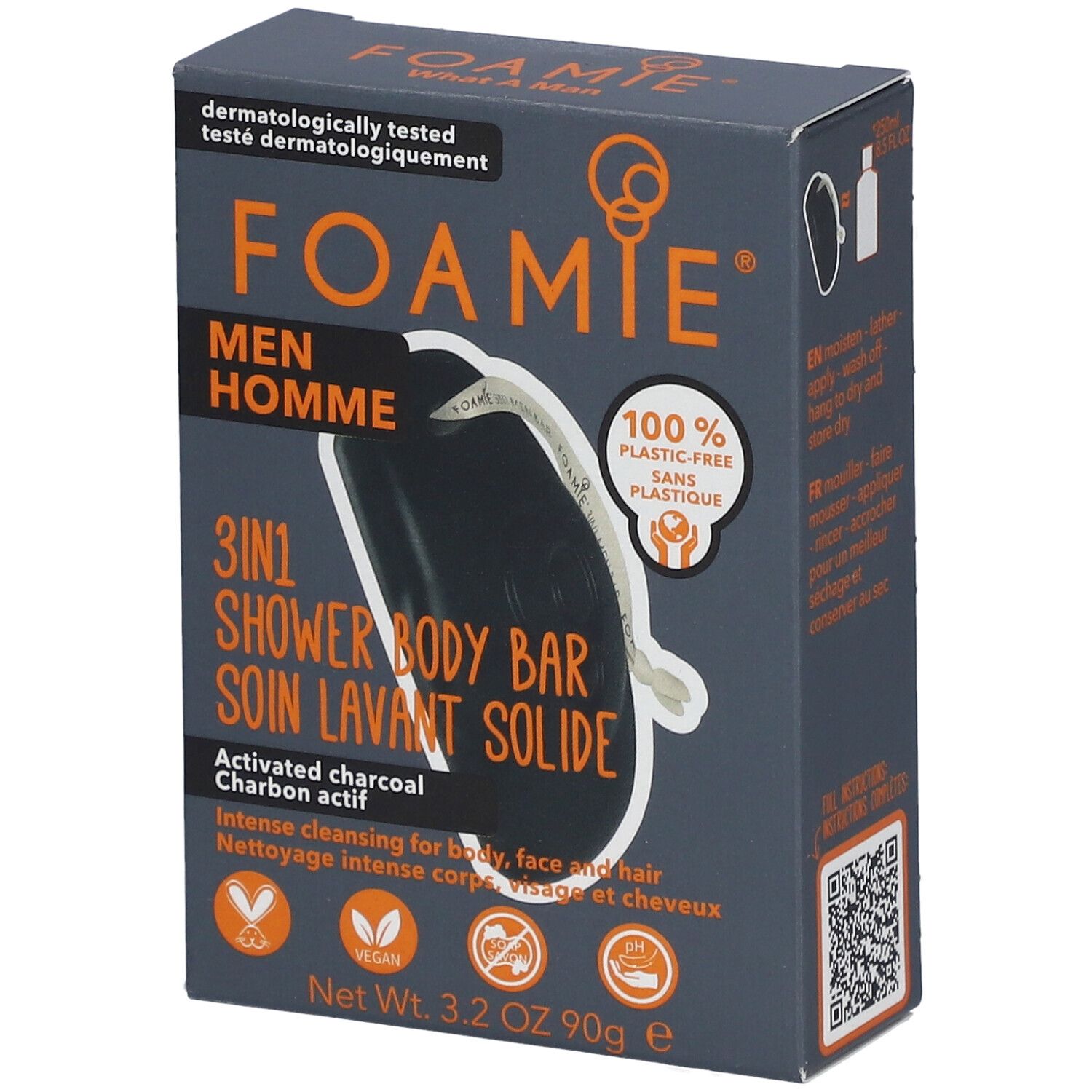 FOAMIE® Soin lavant solide Homme What A Man
