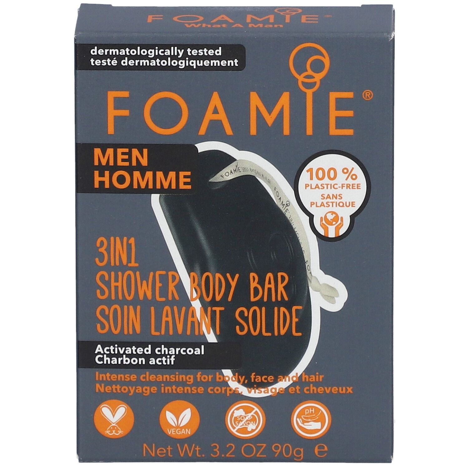 FOAMIE® Soin lavant solide Homme What A Man