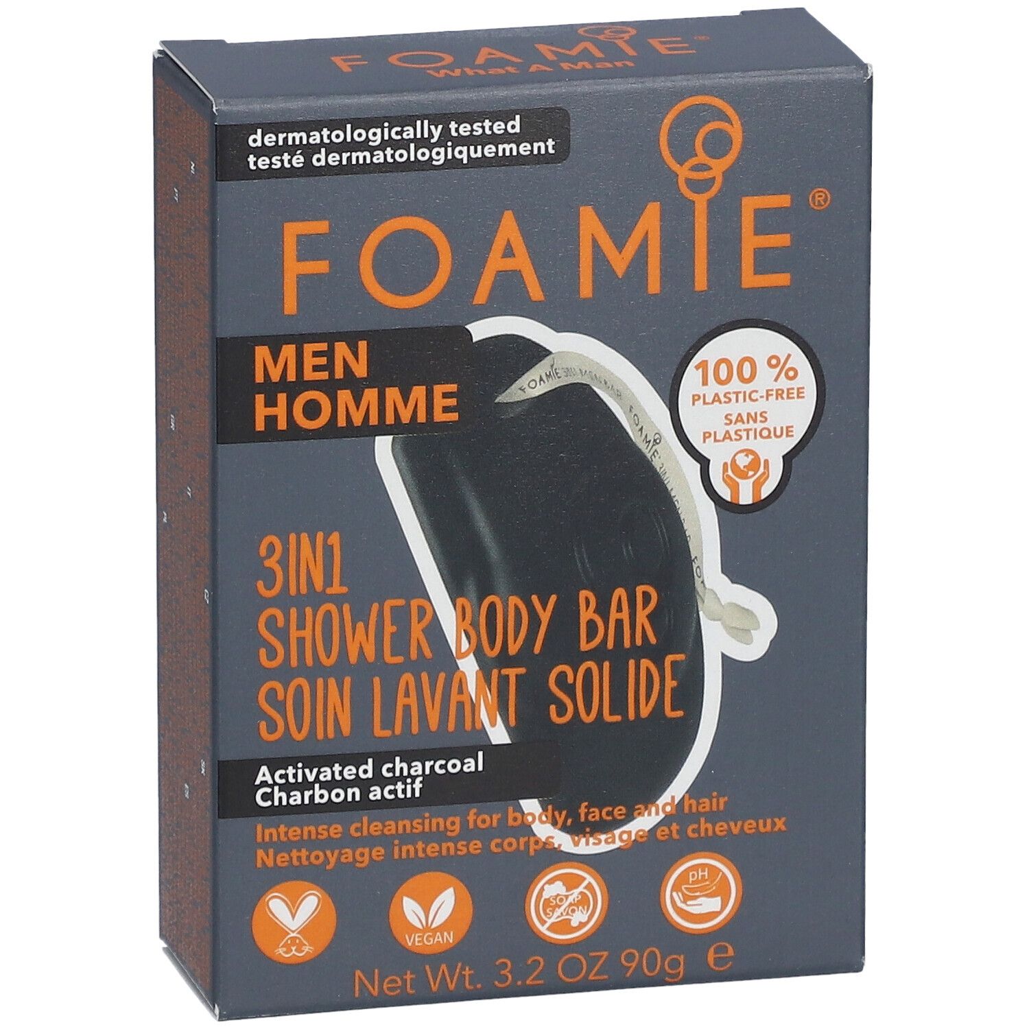 FOAMIE® Soin lavant solide Homme What A Man