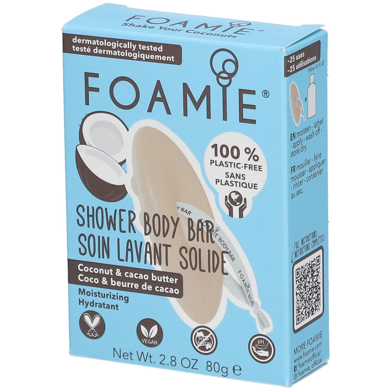 FOAMIE® Soin lavant solide Corps Shake Your Coconuts