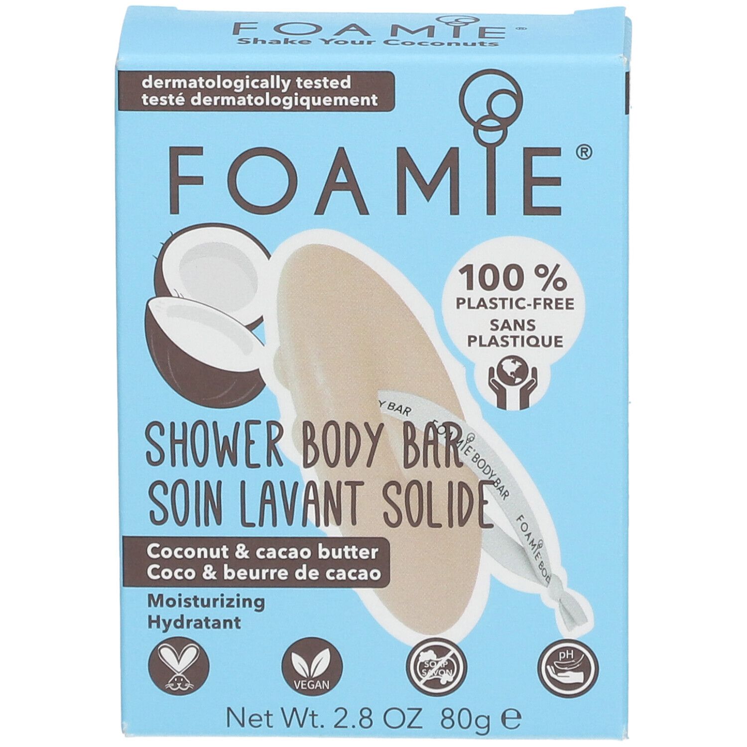 FOAMIE® Soin lavant solide Corps Shake Your Coconuts