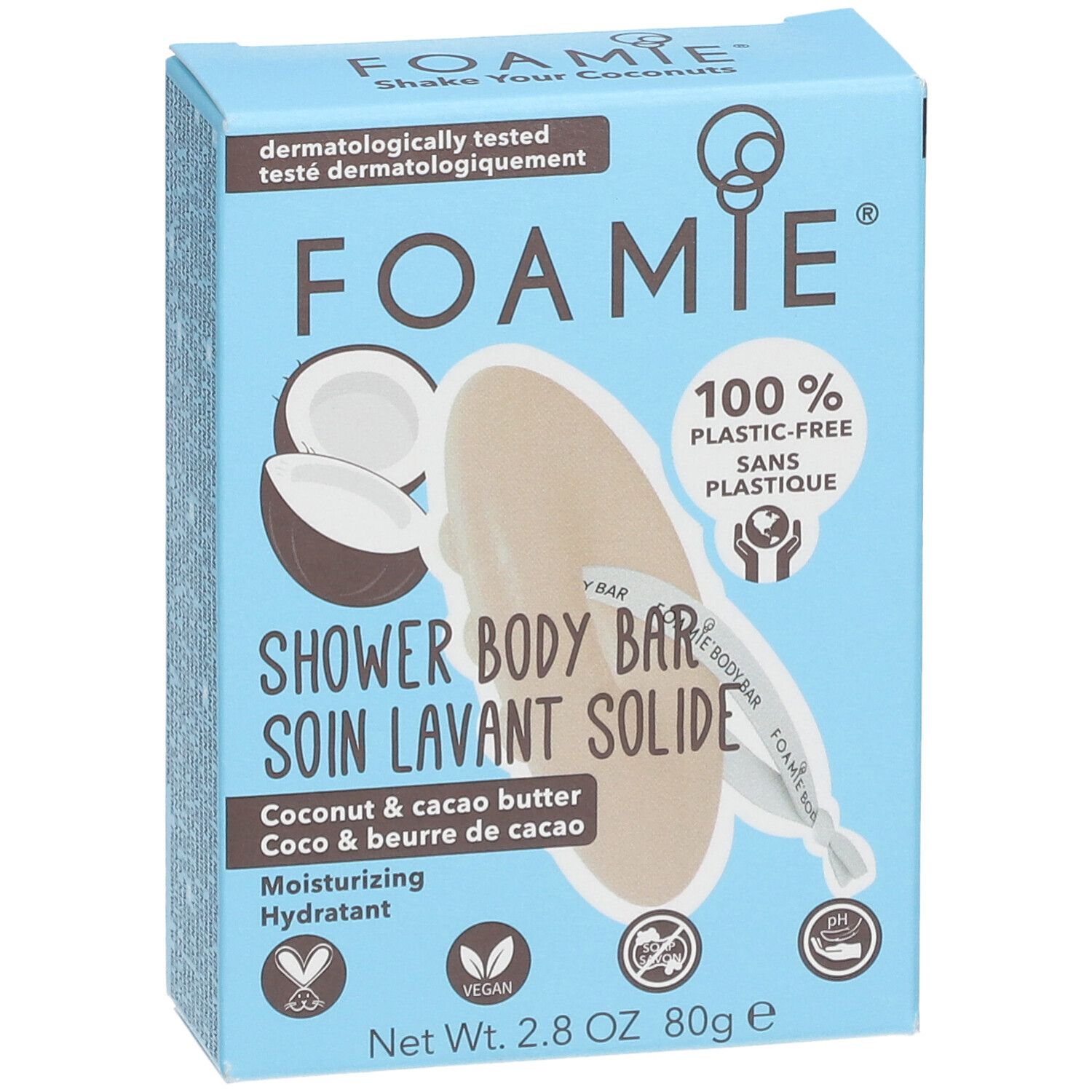 FOAMIE® Soin lavant solide Corps Shake Your Coconuts