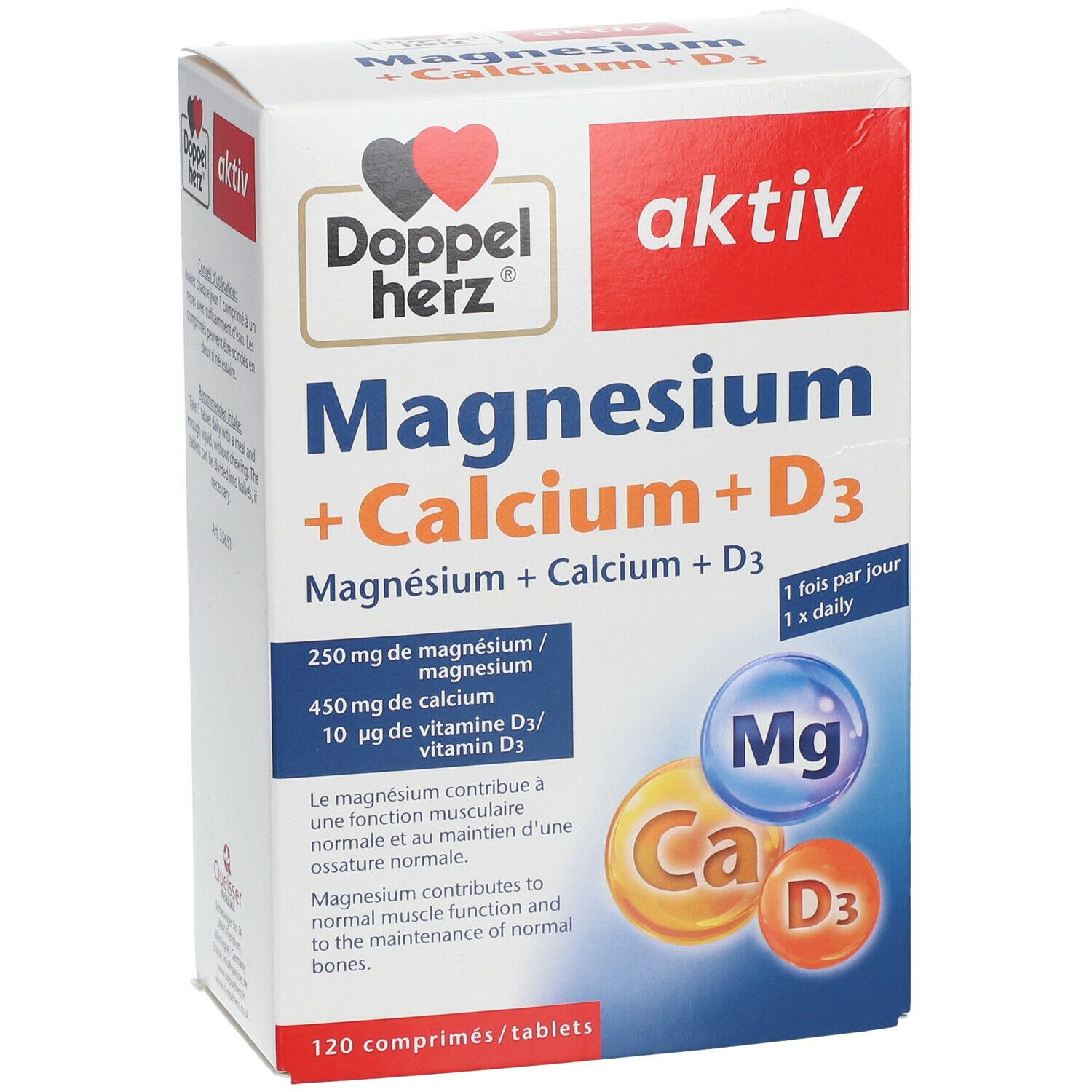 Doppelherz® aktiv Magnesium + Calcium + D3