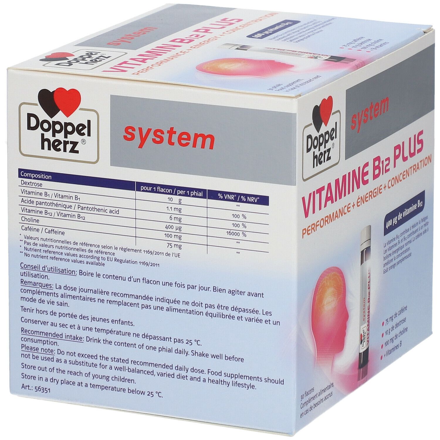 Doppelherz® system Vitamine B12 PLUS Énergie