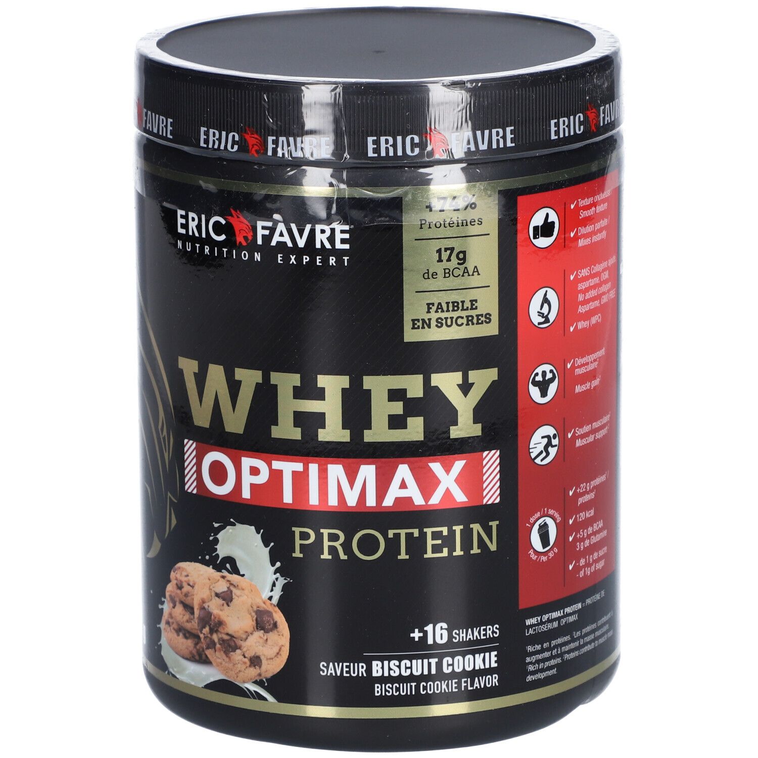 ERIC FAVRE Whey Optimax Protéines saveur Cookie