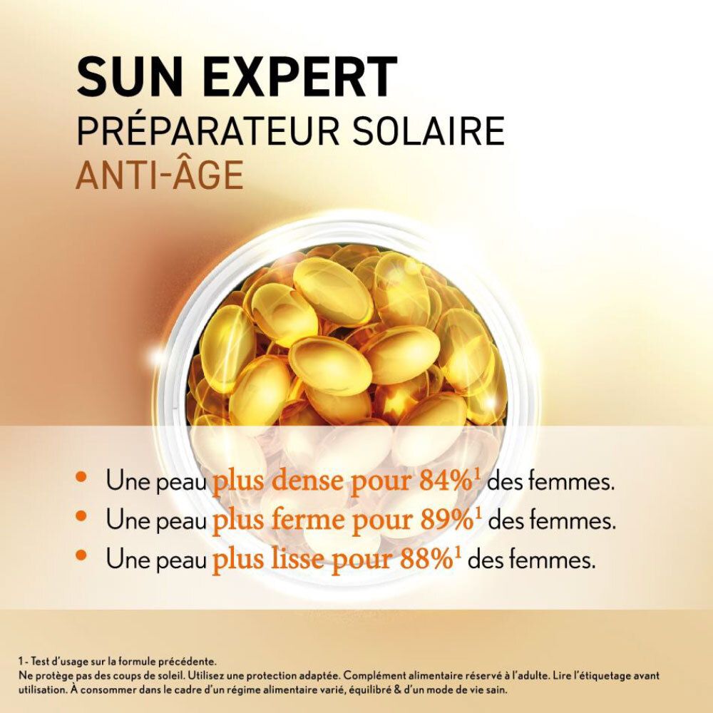 OENOBIOL SUN EXPERT Préparateur Solaire Anti-Âge - Efficacité Anti-Âge prouvée - Protection cellulaire renforcée - Favorise un hâle intense et éclatant - Complément Alimentaire 30 capsules - 1 mois