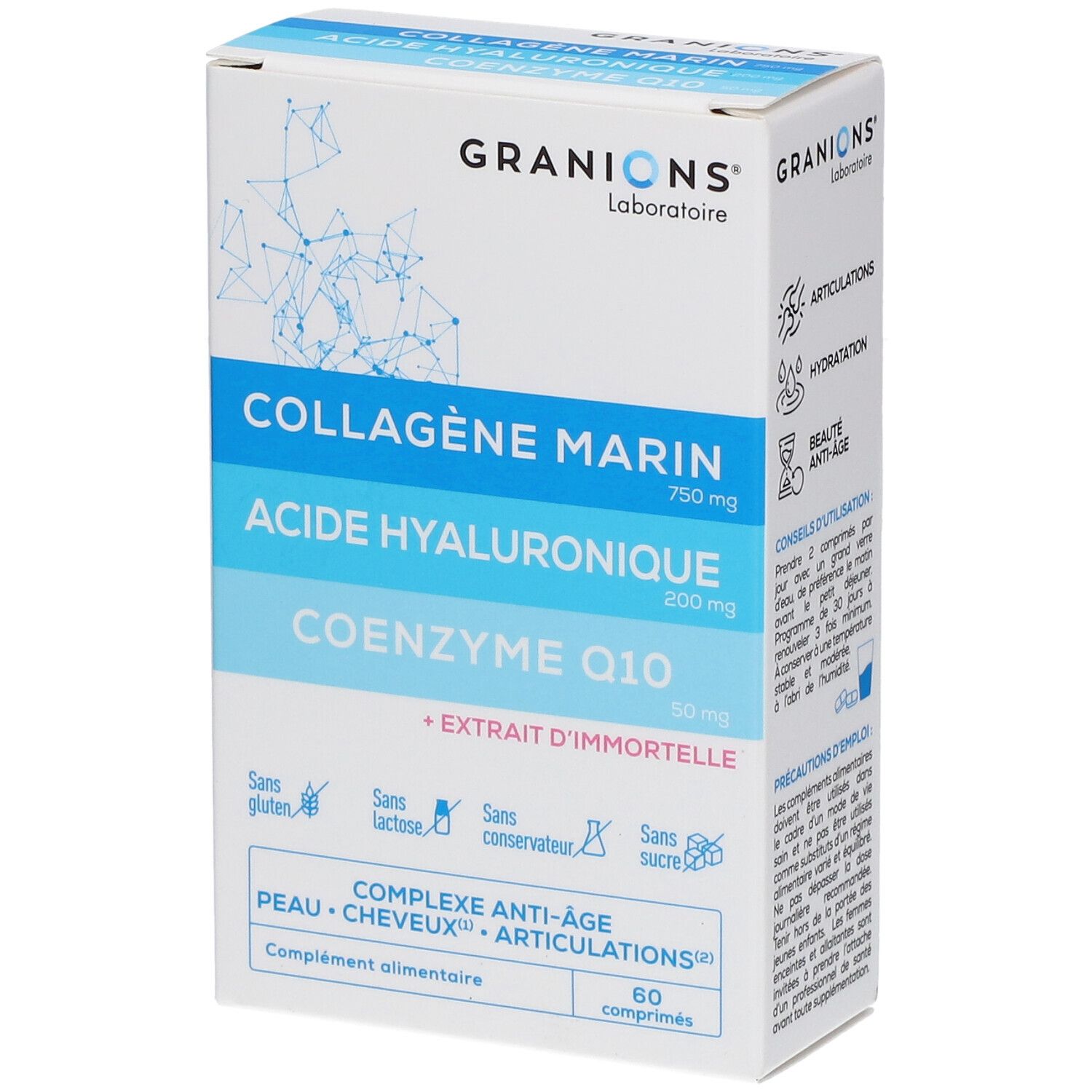 Laboratoire des GRANIONS® Kollagen-Komplex, Hyaluronsäure & Coenzym Q10