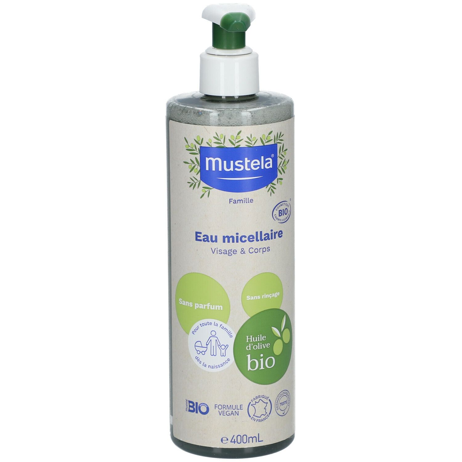 mustela® Mizellenwasser ohne Nachspülen BIO-zertifiziert