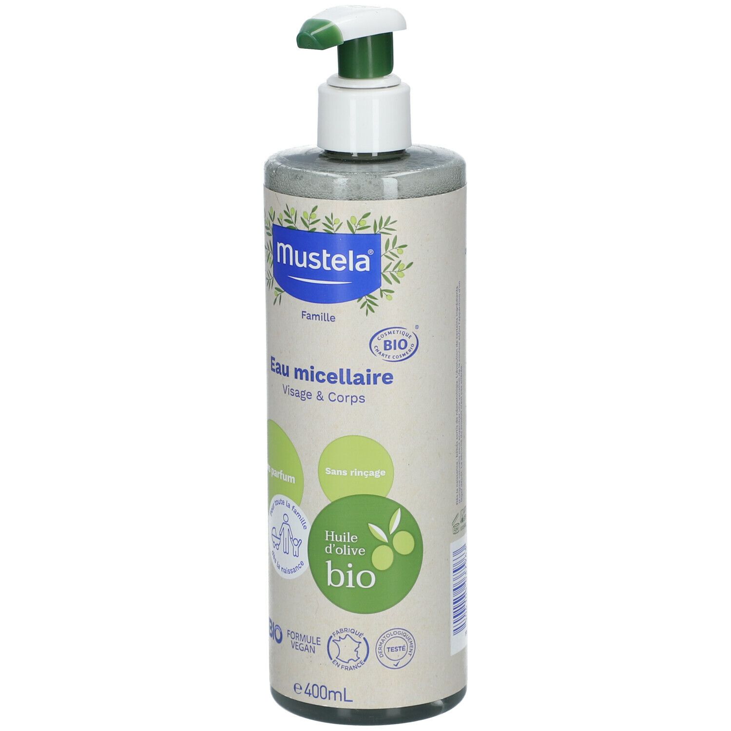 mustela® Mizellenwasser ohne Nachspülen BIO-zertifiziert