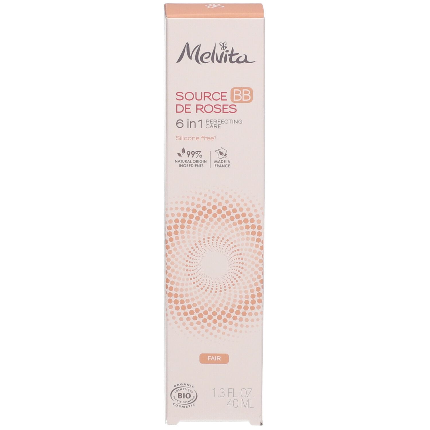 Melvita Bio-zertifizierte BB Creme Source de Roses heller Farbton