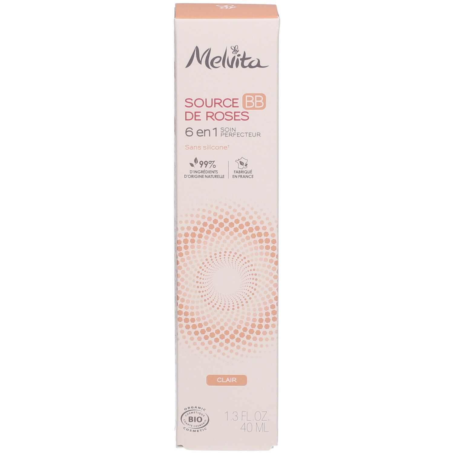 Melvita Bio-zertifizierte BB Creme Source de Roses heller Farbton