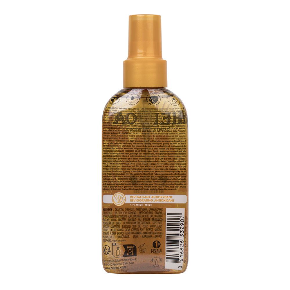 HEI POA HUILE SOLAIRE MONOÏ SPF15