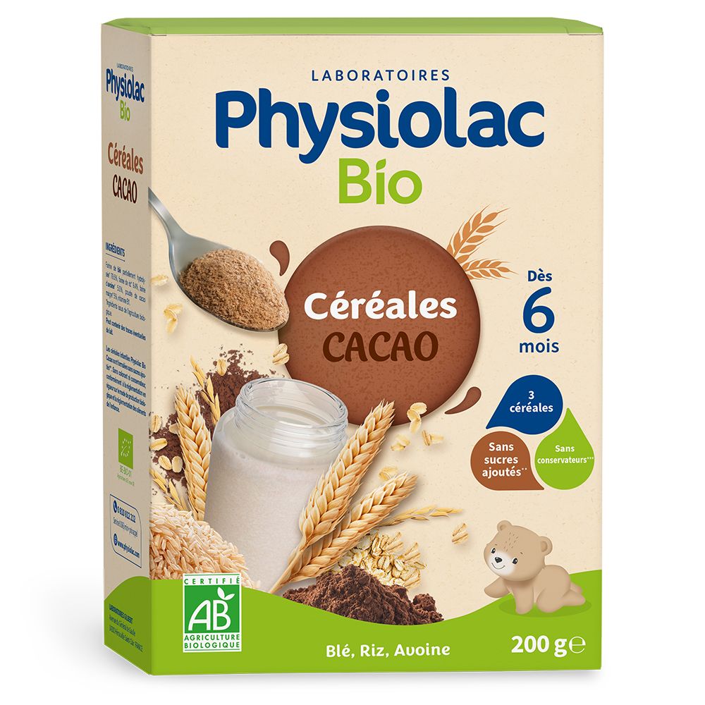Physiolac Bio Céréales Cacao Ab 6 Monaten