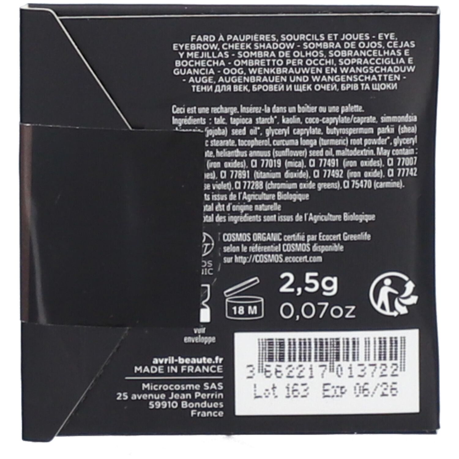 AVRIL Fard Multi-Usage -Brun Mat