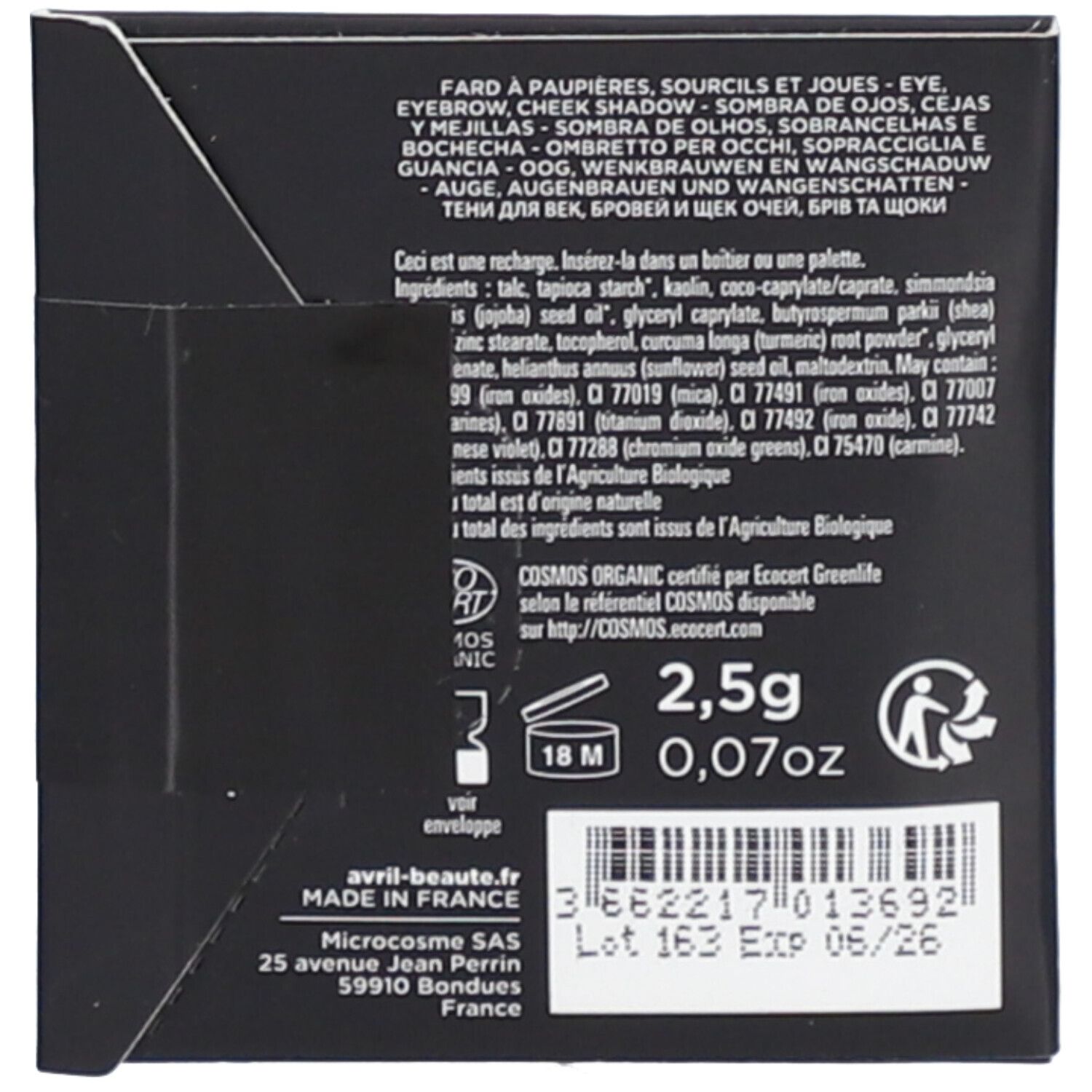 AVRIL Fard Multi-Usage -Brun Matte