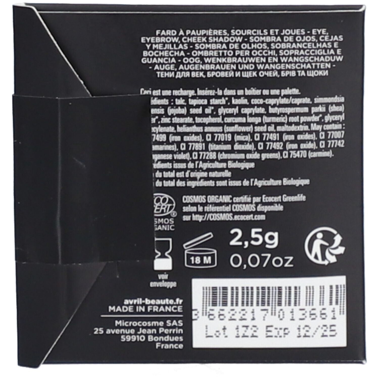 AVRIL Multi-Use Make-up - Matt Black Ebony