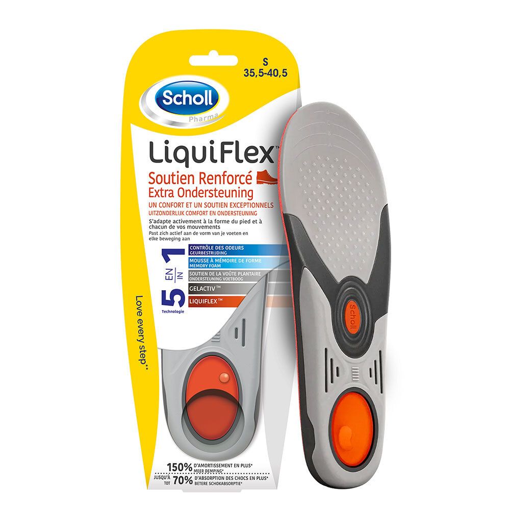 Scholl Einlegesohlen LiquiFlex™ Verstärkte Unterstützung Frauen T1 (35.5-40.5)